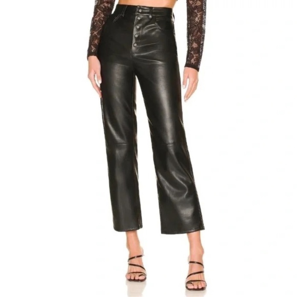 Blank NYC Faux Leather Straight Leg Pant Size 24